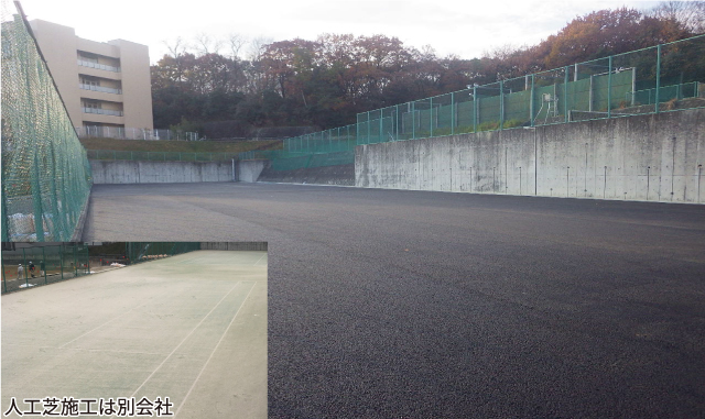 愛知県内私立高校テニスコート